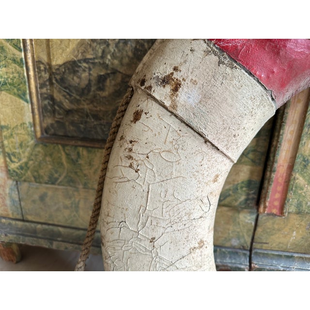 Antique German Lifebuoy with Strong Patina For Sale - Image 5 of 15