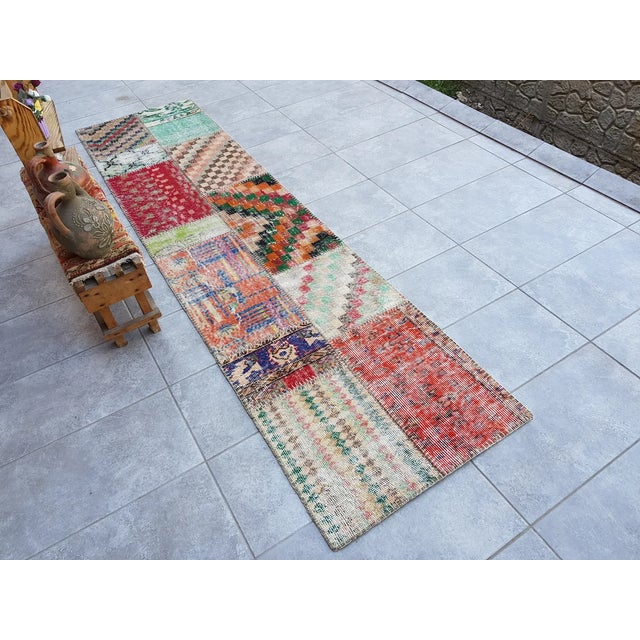 Home Living Vintage Runner Rug For Sale - Image 10 of 10
