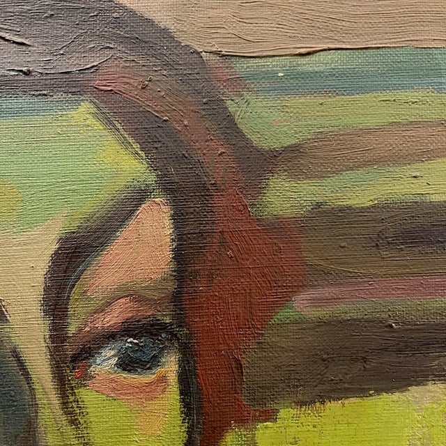 Luc Perot, Colette Woman Wearing, 1947, Oil on Canvas For Sale - Image 11 of 12