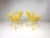 1950s 1950s Pair of Yellow "Sculptura" Collection Chairs by Russell Woodard For Sale - Image 5 of 8