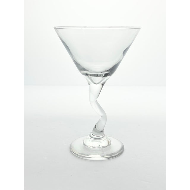 Anchor Hocking Anchor Hocking “Z-Stem, Zig Zag” Martini Glasses - Set of 5 For Sale - Image 4 of 4