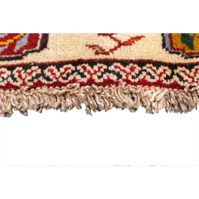 Vintage Hand-Knotted Persian Qashqai Rug 5'9" X 8'6" For Sale - Image 9 of 18
