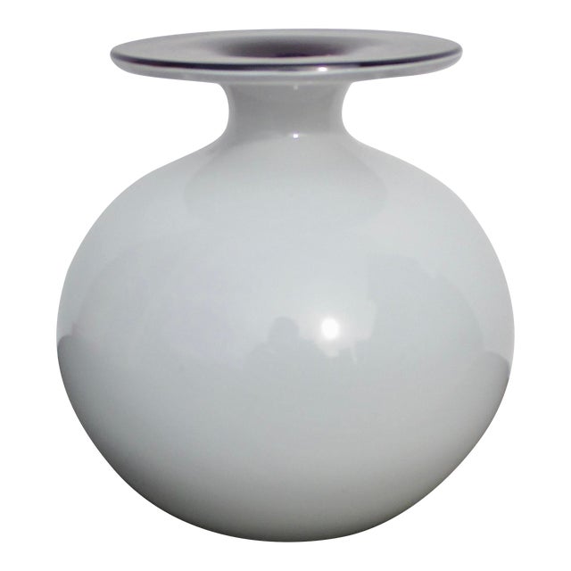 Art Glass Studio Flower Vase Circa 90s For Sale