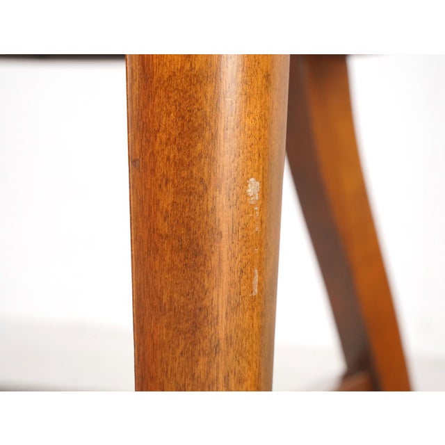 Brown Vintage Wooden Bank of England Style Office Chair For Sale - Image 8 of 15