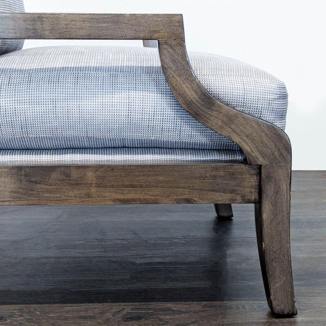 Gray Kreiss Soho Lounge Chair With Wooden Frame and Cushions For Sale - Image 8 of 11