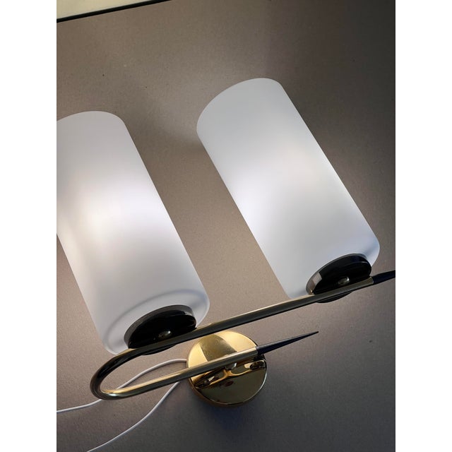 1960s Double Wall Light from Maison Arlus, France, 1960s For Sale - Image 5 of 7