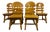 Vintage Brutalist Fish Bone Dining Chairs in Oak, 1970s, Set of 6 For Sale