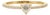 Minimalist Heart Cut Diamond Pave Solitaire Ring With Size 6.5 in 14k Yellow Gold For Sale
