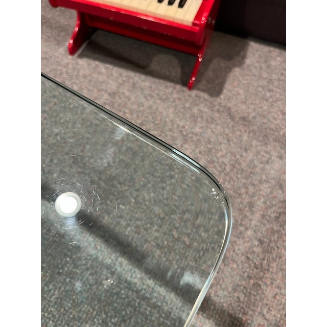 Vintage brass and Glass Cocktail Table Attributed to Leon Rosen For Sale In New York - Image 6 of 11
