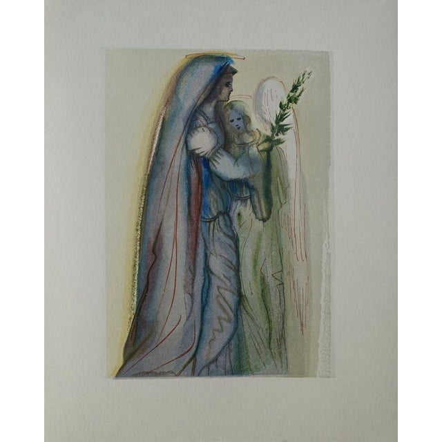 Salvador Dali, The Comfort of Angels, Woodcut For Sale - Image 5 of 5