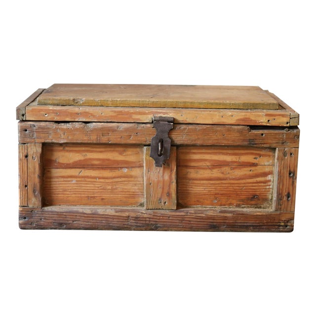 Vintage Wooden Chest Chairish