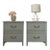 1960s Sage Green-Blue Nightstands Refinished (Style of Henry Link), A Pair For Sale