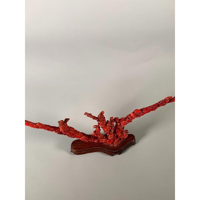 Red Large Coral Sculpture, China, Early 20th Century For Sale - Image 8 of 12