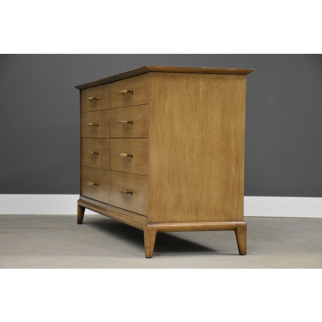 Mid-Century Modern Henredon 60” Walnut Dresser For Sale - Image 3 of 10