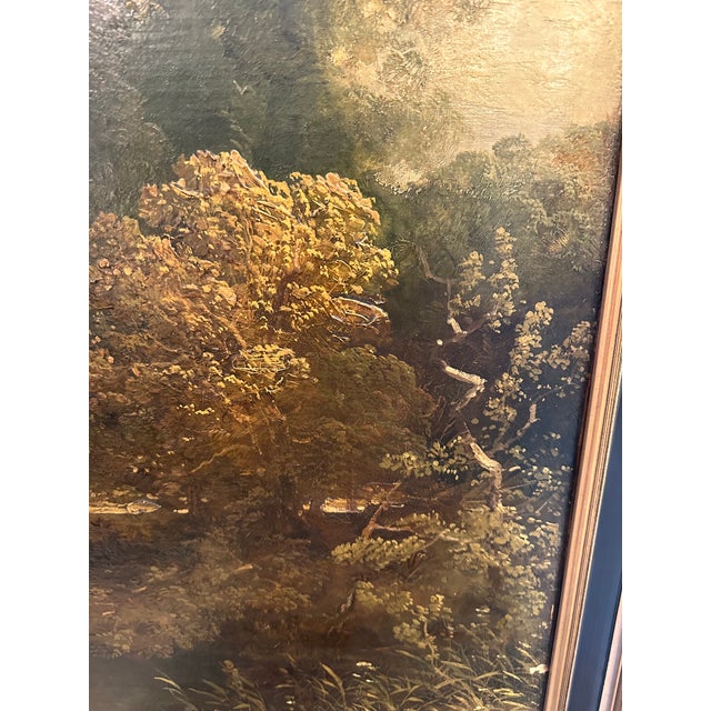 Late 19th Century Large Landscape in New Custom Frame For Sale - Image 5 of 7