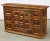 18th Century 18th-Century Spanish Carved Wood Sideboard With Hand-Forged Iron Hardware For Sale - Image 5 of 6