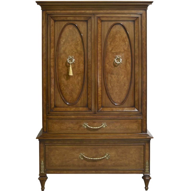 Mid Century French Provincial-Style Highboy Dresser by Hellam Furniture Company Pennsylvania For Sale - Image 13 of 13