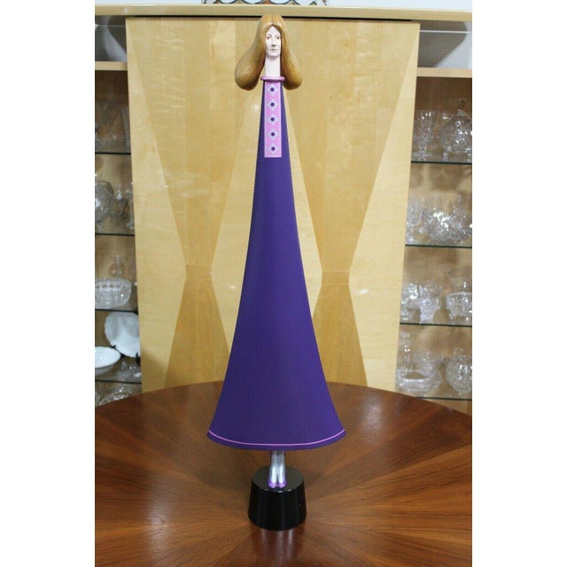 Discover the Whimsical Beauty of J.W. Eaton's Signed Wood Sculpture from 1988 Immerse yourself in the fantastical world of...