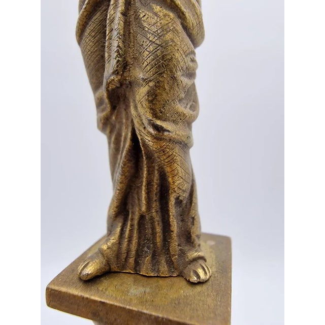 Metal Gilded Bronze Sculpture Inspired by Ancient Egypt, Late 1800s For Sale - Image 7 of 9
