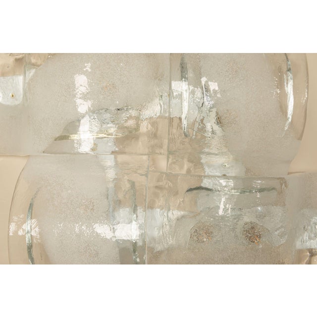 Crystal and White Sand LP 276 Compound Wall Lamps from AV Mazzega, Italy, 1970s, Set of 4 For Sale - Image 17 of 18