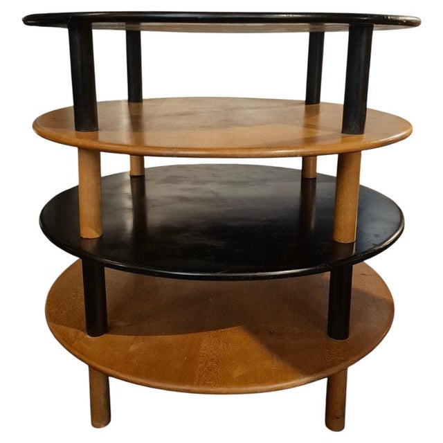Danish Functionalist Decorative 4-Tiered Side Table by Kaj Gottlob, 1941 For Sale - Image 3 of 7