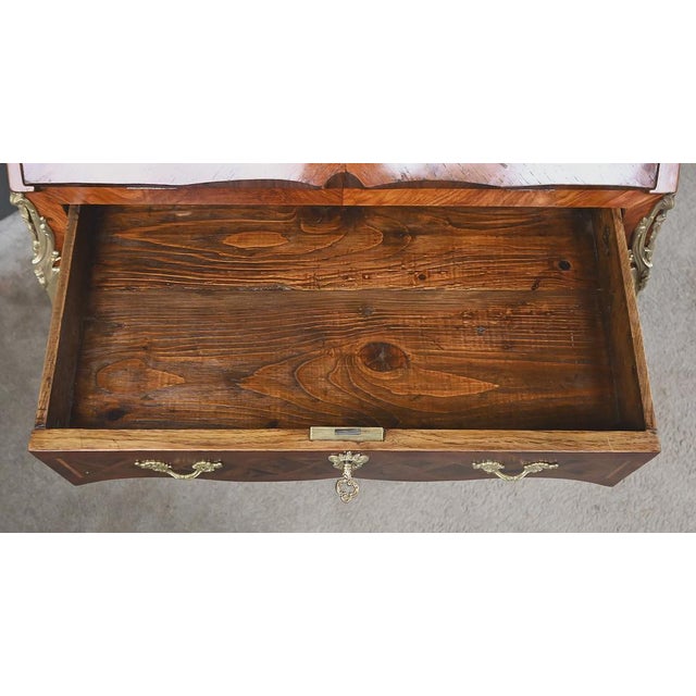 Small Early 20th Century Louis XV Marquetry Ladys Desk For Sale - Image 17 of 18