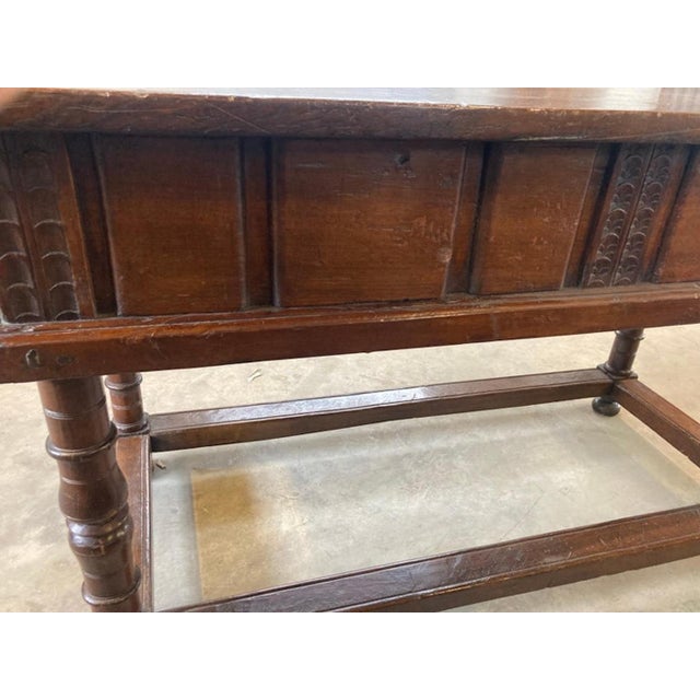 Antique Italian Baroque Walnut Table For Sale - Image 13 of 18