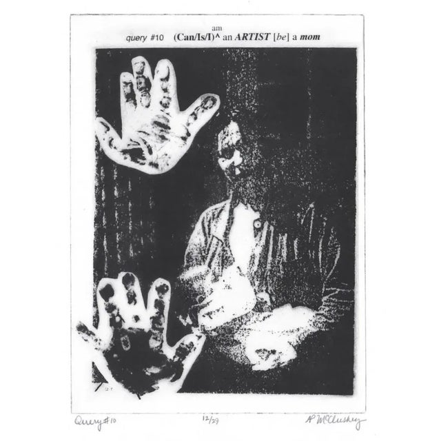 Figurative 1990s McCluskey Query 10 Etching For Sale - Image 3 of 3