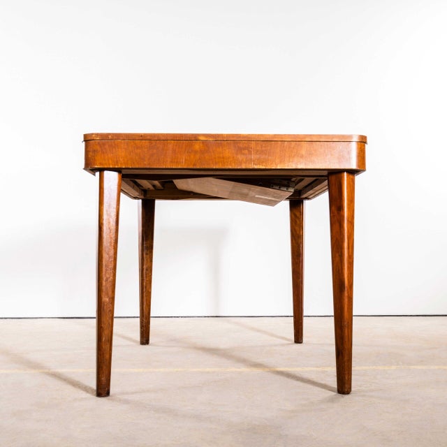 Vintage Rectangular Extendable Halabala Dining Table from Up Zavody, 1950s For Sale - Image 11 of 17
