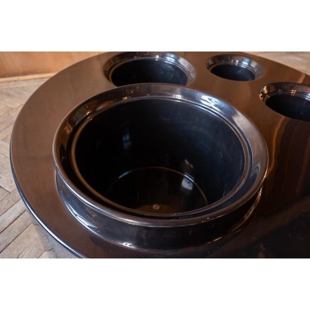 Black Black Fiberglass Fioriera Side Table from B&b Italia / C&b Italia, 1966 For Sale - Image 8 of 18