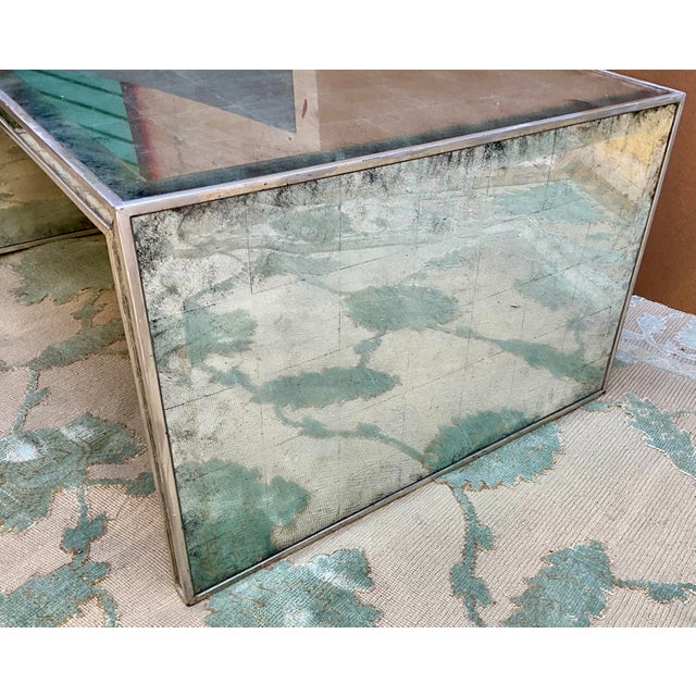 A Vintage John Richard Mirrored Coffee Table For Sale - Image 14 of 16
