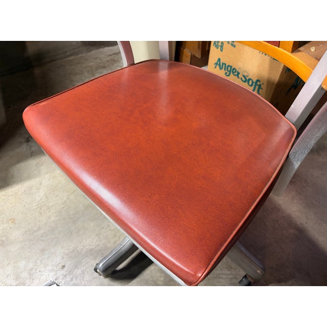 Brown 1960s Shaw-Walker Office Chair For Sale - Image 8 of 10