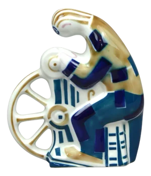 Figure of a Woman Spinning Thread by Sargadelos