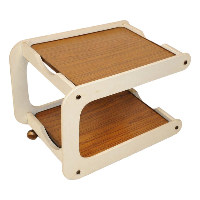 Vintage 2-Tier Serving Cart, 1970s For Sale