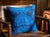 Navy Blue Vintage Turkish Rug Cushion Cover For Sale - Image 8 of 11