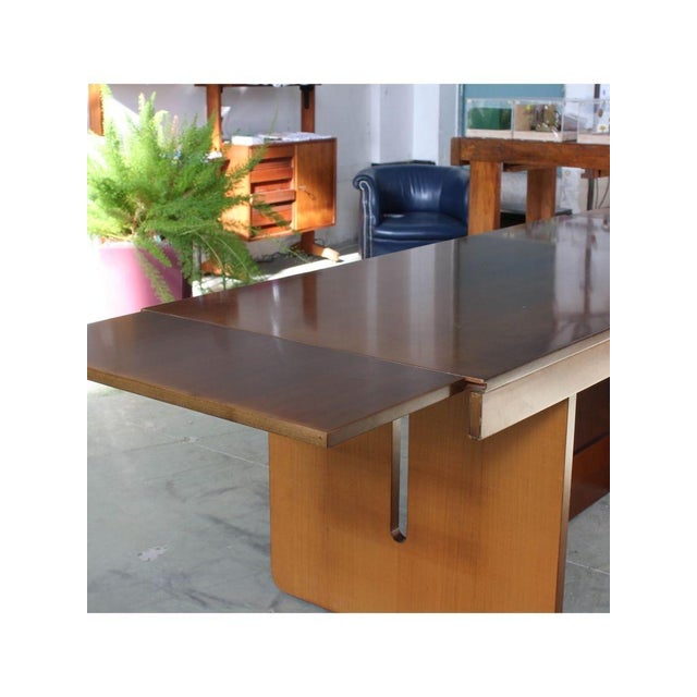 Rectangular Table with Extensions from Asnaghi, Italy, 1960s-1970s For Sale - Image 10 of 14