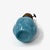 Antique Eapg Light Blue Milk Glass Miniature Oil Lamp Brass Burner For Sale In Houston - Image 6 of 7
