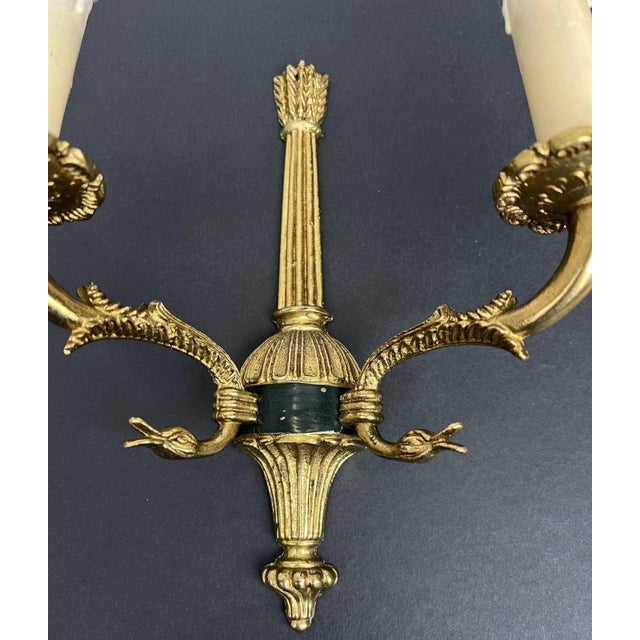 Vintage French Style Wall Sconces, Set of 2 For Sale - Image 5 of 15