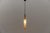Gold Vintage German Cylindrical Glass Hanging Lamp with Brass, 1960s For Sale - Image 8 of 12