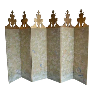 1950s Screen With Gold Leafing Details by Robert Crowder