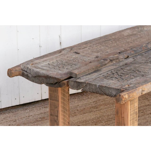 Rare Swat Valley Carved Coffee Table For Sale - Image 10 of 13