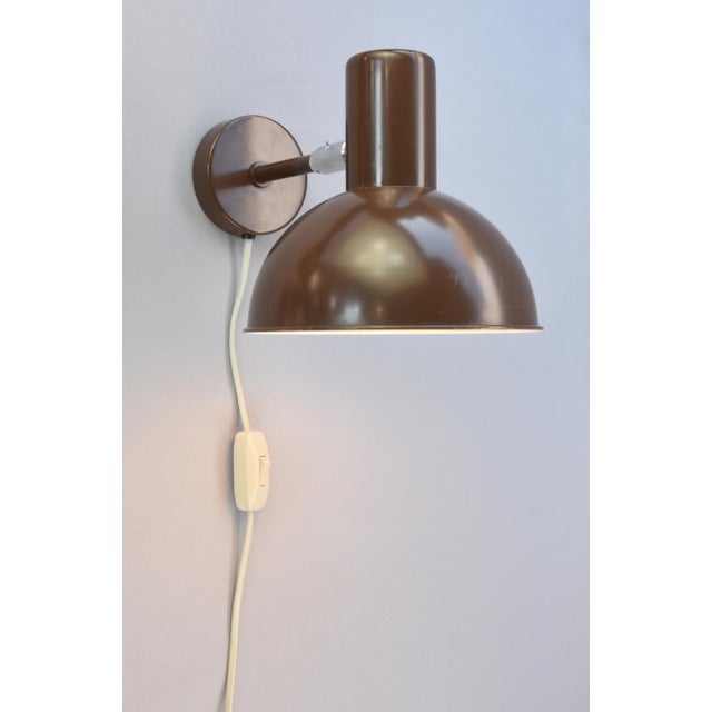 Fog & Mørup Bunker Wall Lamp by Johannes Hammerborg for Fog & Mørup, 1977 For Sale - Image 4 of 13
