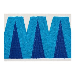 Sample - Schumacher Prado Tape in Peacock For Sale
