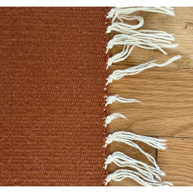 Vintage Hand Woven Wool Chimayo Textile For Sale - Image 11 of 11