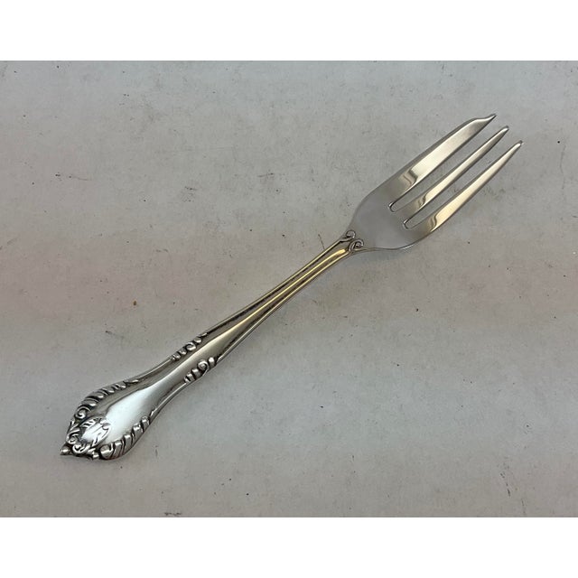 1980s Silver Set of 6 Pastry Forks , Chesterfiel with Storage For Sale In New York - Image 6 of 13