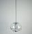 1970s Mid-Century Wave Pendant Lamp in Clear Glass and Chrome from Peill & Putzler, 1960s For Sale - Image 5 of 12
