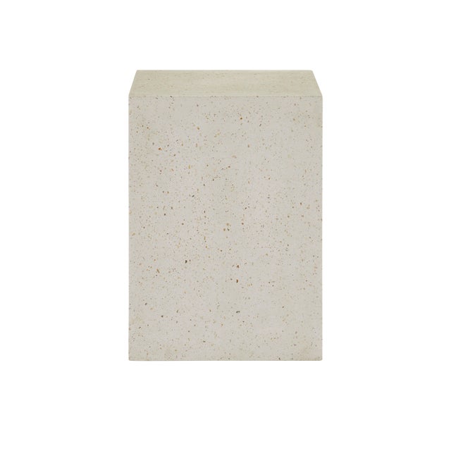 Currey & Company Carson Ivory Terrazzo Accent Table For Sale In Atlanta - Image 6 of 6