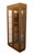 HENREDON FURNITURE Quarter Sawn White Oak British Revival Campaign Style 36" Lighted Display Curio Cabinet 80.25" High 36"...