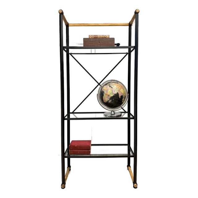 Architectural Modern Étagère Attributed to Cleo Baldon for Terra With Hardwood Accents For Sale