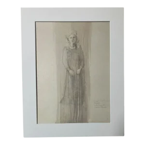 Vintage Stratford Festival Costume Print "Lady Macbeth" by Roberta Maxwell, 1983
